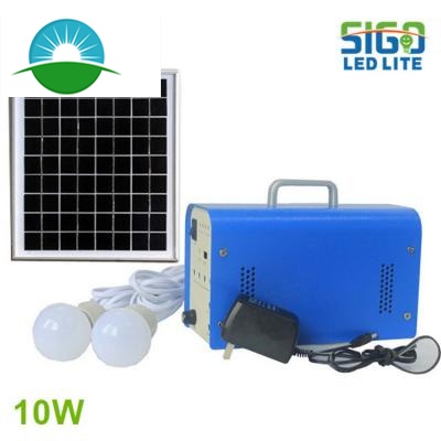 Mini système d'éclairage domestique solaire 5-50W
